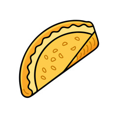 quesadilla vector art, quesadilla icon, food vector illustration