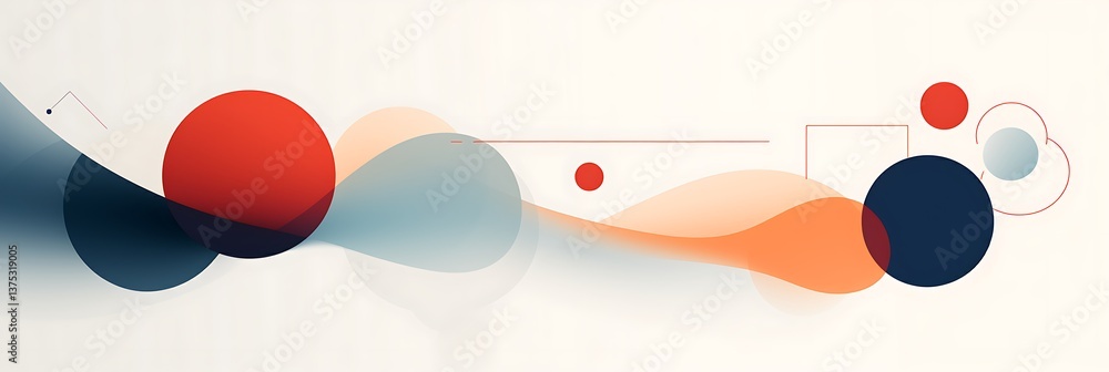 Poster abstract digital design: an intricate display of digitally rendered shapes in a creative, artistic c