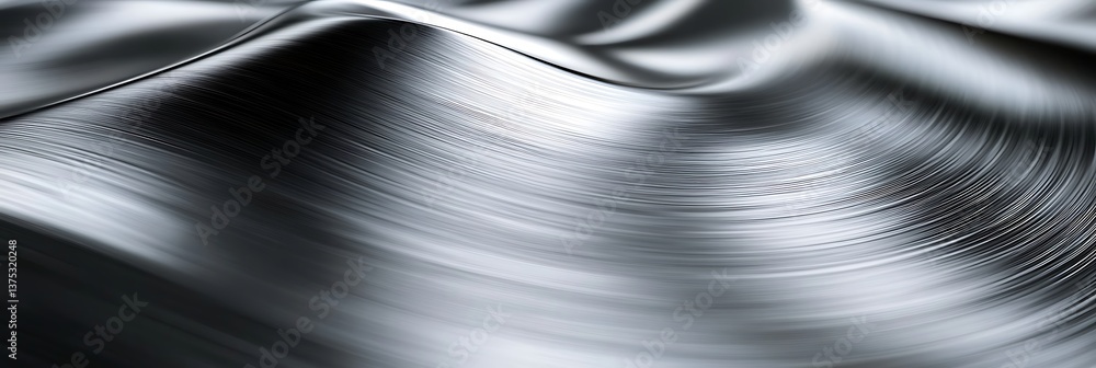 Poster liquid metal: a flowing and dynamic abstract of liquid metal, with smooth, reflective surfaces creat