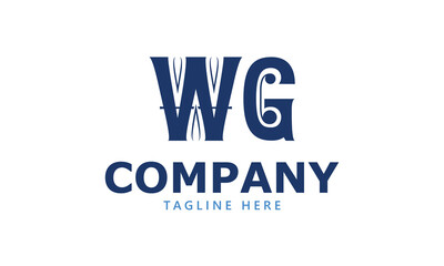 WG W wg initial logo | initial based abstract modern minimal creative logo, vector template image. luxury logotype logo, real estate homie logo. typography logo. initials logo