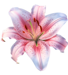 Naklejka premium pink lily flower
