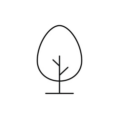 Simple tree icon vector  design template illustration in trendy style