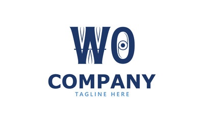 WO W wo initial logo | initial based abstract modern minimal creative logo, vector template image. luxury logotype logo, real estate homie logo. typography logo. initials logo