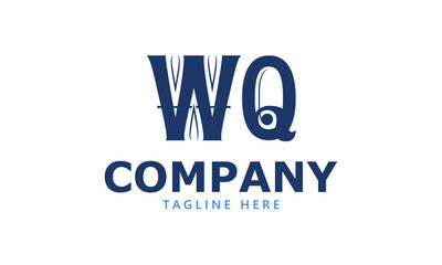 Fototapeta premium WQ W wq initial logo | initial based abstract modern minimal creative logo, vector template image. luxury logotype logo, real estate homie logo. typography logo. initials logo