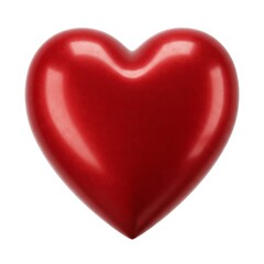 red heart isolated on white