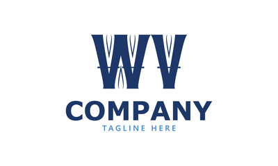 WV W wv initial logo | initial based abstract modern minimal creative logo, vector template image. luxury logotype logo, real estate homie logo. typography logo. initials logo