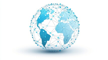 A contemporary depiction of a non-concrete technological backdrop featuring an intricate network design