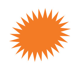 Starburst colorful tag. Star burst badge vignette. Vector simple round collection.