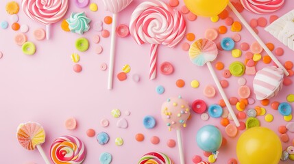 Children's Day Sweet Background: Using Sweetness as a Brush to Paint a Colorful and Happy Childhood for Children