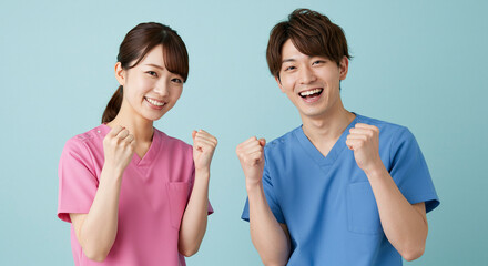 日本人の看護師たち、病院、リハビリ