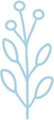 Leaf organic outline illustration
