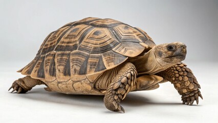 Obraz premium Tortoise on studio background 