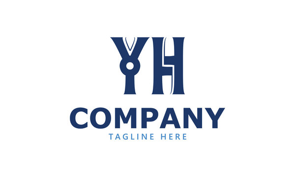 YH Y yh initial logo | initial based abstract modern minimal creative logo, vector template image. luxury logotype logo, real estate homie logo. typography logo. initials logo