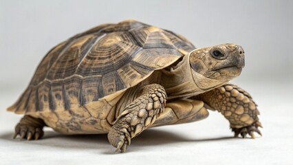 Obraz premium Tortoise on studio background 