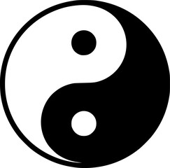 Simple vector icon Yin Yang
