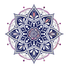 Pattern in the form of a mandala. Henna tattoo mandala. Mehndi style. Decorative pattern in oriental style. Coloring book page.
