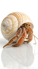 High-Resolution Image of a Hermit Crab in its Shell