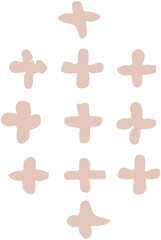 Obraz premium Doodle crosses