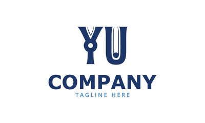 YU Y yu initial logo | initial based abstract modern minimal creative logo, vector template image. luxury logotype logo, real estate homie logo. typography logo. initials logo