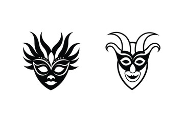 Elegant Venetian Carnival Masks Jester and Fantasy Designs