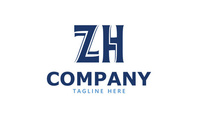 ZH Z zh initial logo | initial based abstract modern minimal creative logo, vector template image. luxury logotype logo, real estate homie logo. typography logo. initials logo