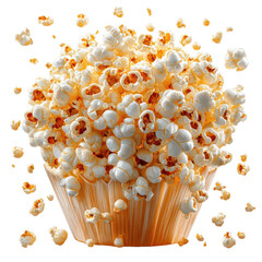 Kettle Corn PNG sweet and salty popcorn PNG crunchy caramelized snack PNG festival treat PNG classic fair food PNG movie night popcorn PNG transparent background