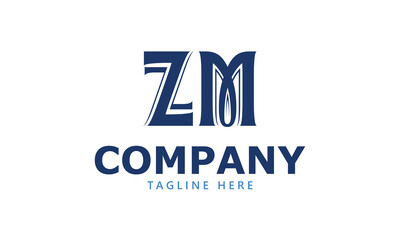 ZM Z zm initial logo | initial based abstract modern minimal creative logo, vector template image. luxury logotype logo, real estate homie logo. typography logo. initials logo