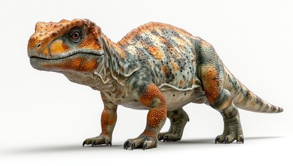 Obraz premium Pachycephalosaurus Dinosaur Illustration Realistic Cretaceous Herbivorous Reptile