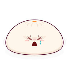 steamed buns crying face cartoon cute