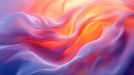 Obraz premium Abstract Ethereal Background with Soft Pastel Gradients and Fluid Lines
