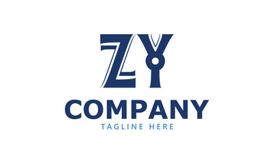 ZY Z zy initial logo | initial based abstract modern minimal creative logo, vector template image. luxury logotype logo, real estate homie logo. typography logo. initials logo