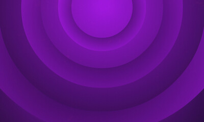Abstract Purple gradient Circles with radial layers. 3d Illustration background template. Papercut style