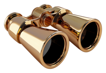 PNG A binoculars gold white background trumpet.