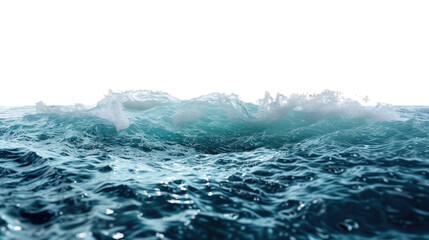 Obraz premium Oceanic Symphony: Witness the raw, untamed beauty of the ocean as waves surge and crash, creating a symphony of motion and energy. A captivating display of nature's power.