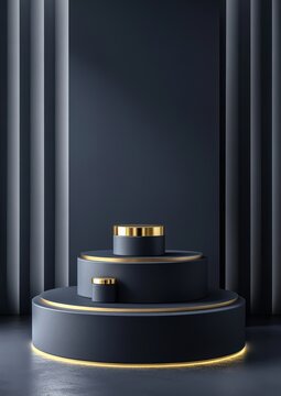 Dark Elegant Product Display Stand