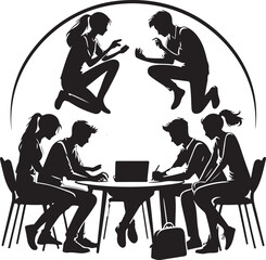 Student teamwork vector