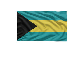 Obraz premium Waving Flag of The Bahamas PNG