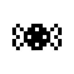 Candy icon in pixel style. 8 bit vector illustration isolated in white background. Suitable for design element or child book