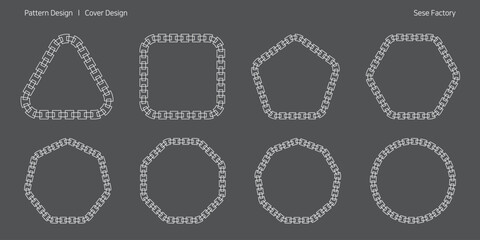 사슬이 엮여 있는 틀로 활용 가능한 팝업 디자인