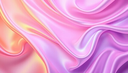 Obraz premium Dynamic Pink, Purple, and White Marble Swirl Fabric