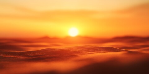 Completely Out-of-Focus Deep Orange Blur for Warm Aesthetics, Sunset Glow, or Atmospheric Designs