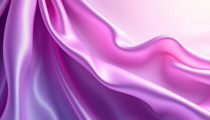 Fototapeta premium Soft Deep Purple and Pink Flowing Fabric