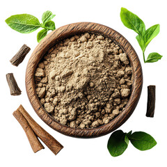 Licorice Powder PNG natural herbal remedy PNG sweet root powder PNG traditional medicine PNG organic digestive health supplement PNG alternative wellness PNG transparent background