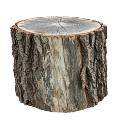 Obraz premium stump on white background