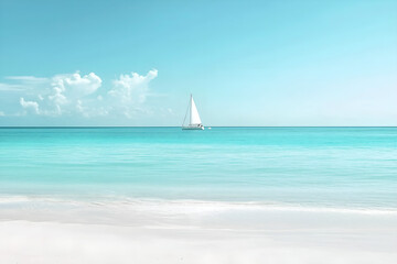 Fototapeta premium sailing boat on the sea