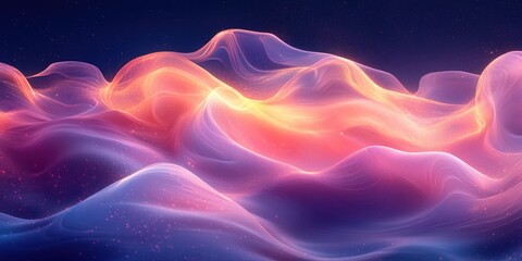 Fototapeta premium Colorful gradient background abstract soft pastel pink orange yellow texture dreamy vector blur glow