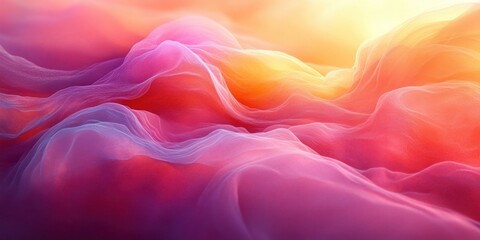 Obraz premium Vibrant Orange and Yellow Abstract Gradient Background with Peach Hues and Soft Pink Blends