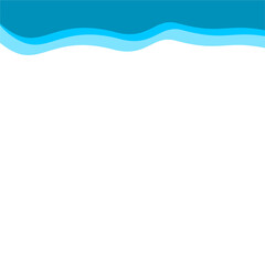 Abstract Blue Top Border Page