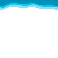 Abstract Blue Top Border Page