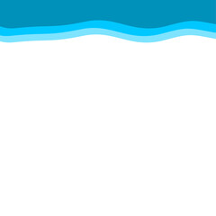 Abstract Blue Top Border Page